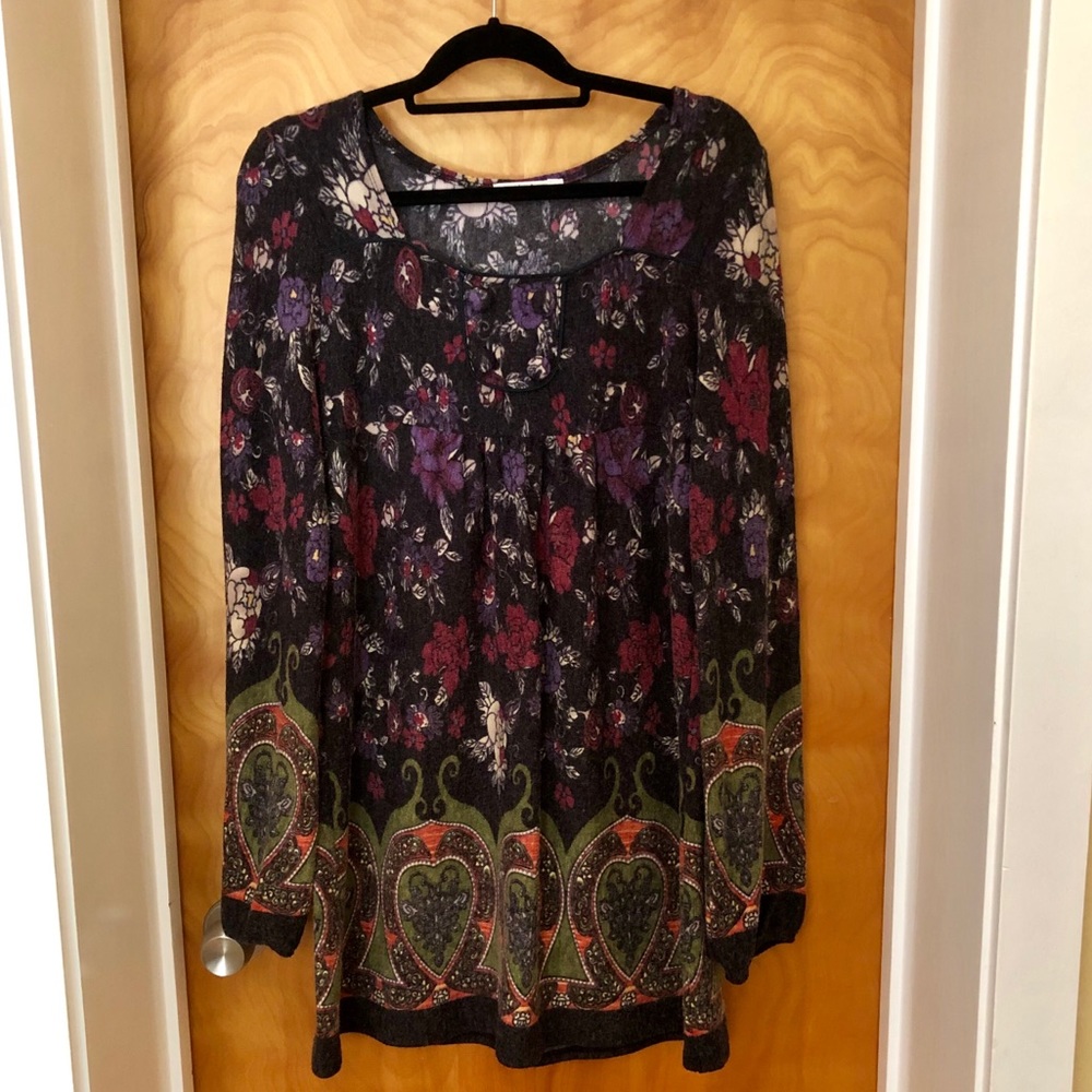 Hazel Long Sleeve Printed Dress